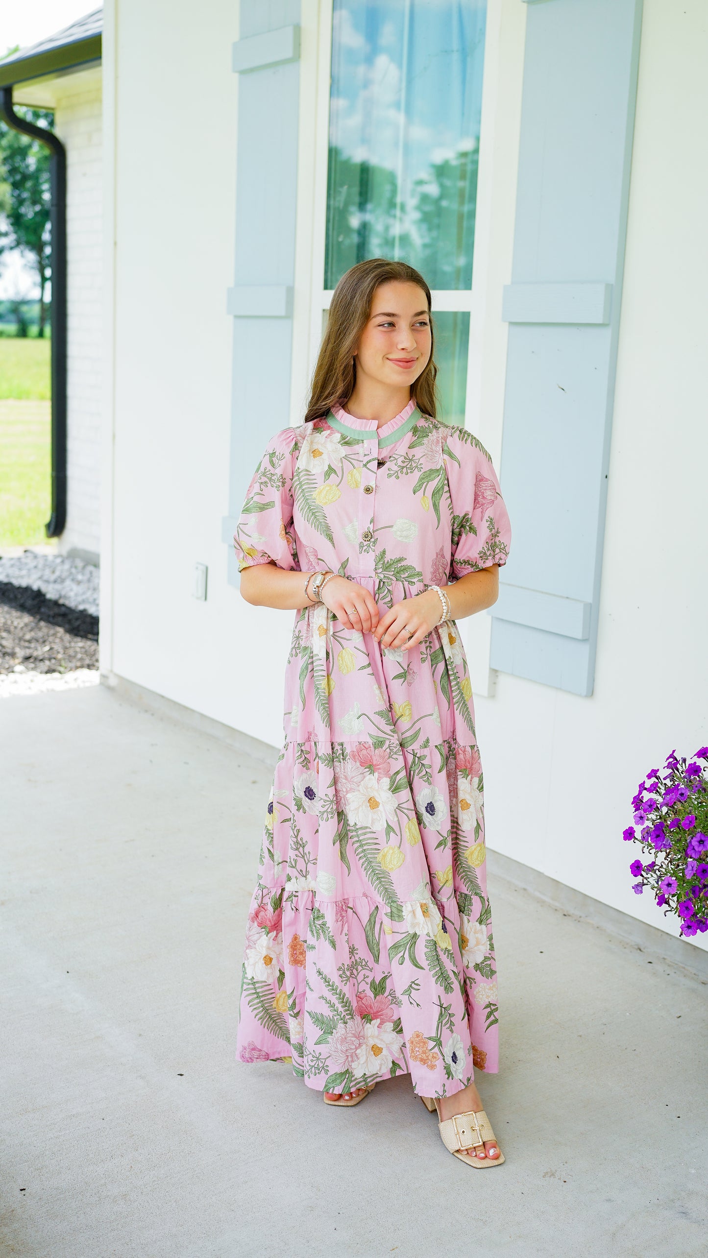 Let Go and Let God Rose Dress