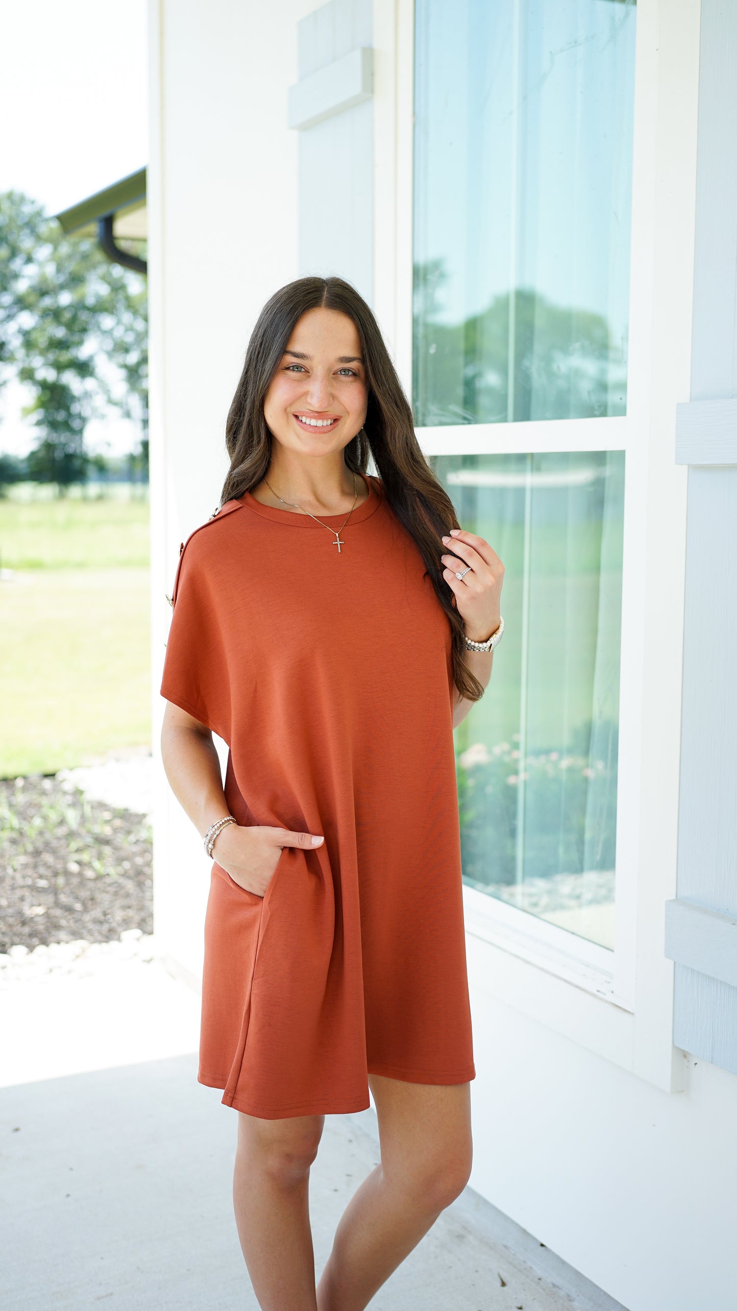 Sweet Treasure Rust Dress