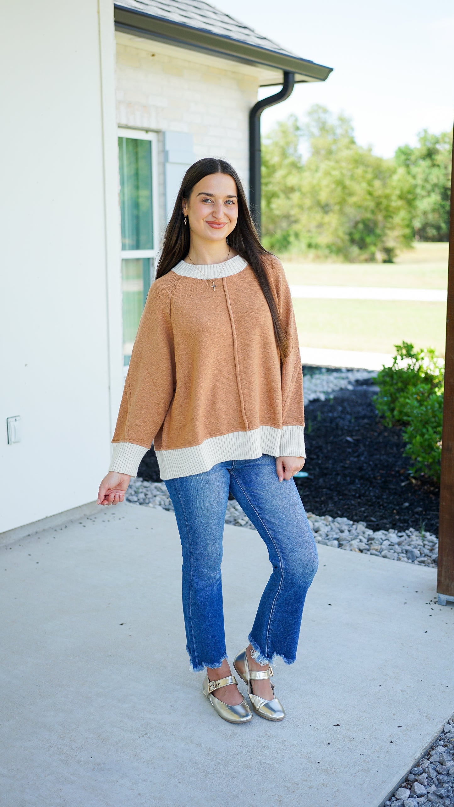 Camel State of Mind Sweater