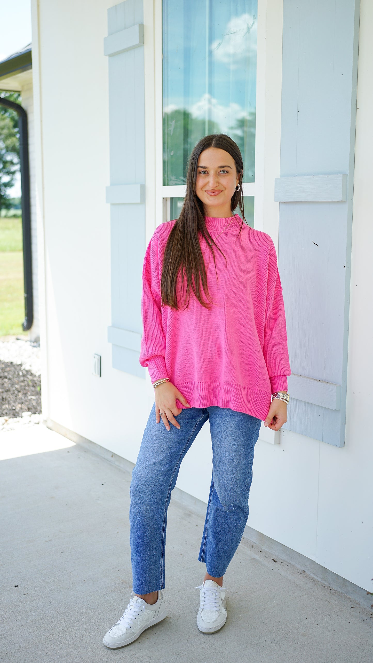 Be Still Candy Pink Sweater