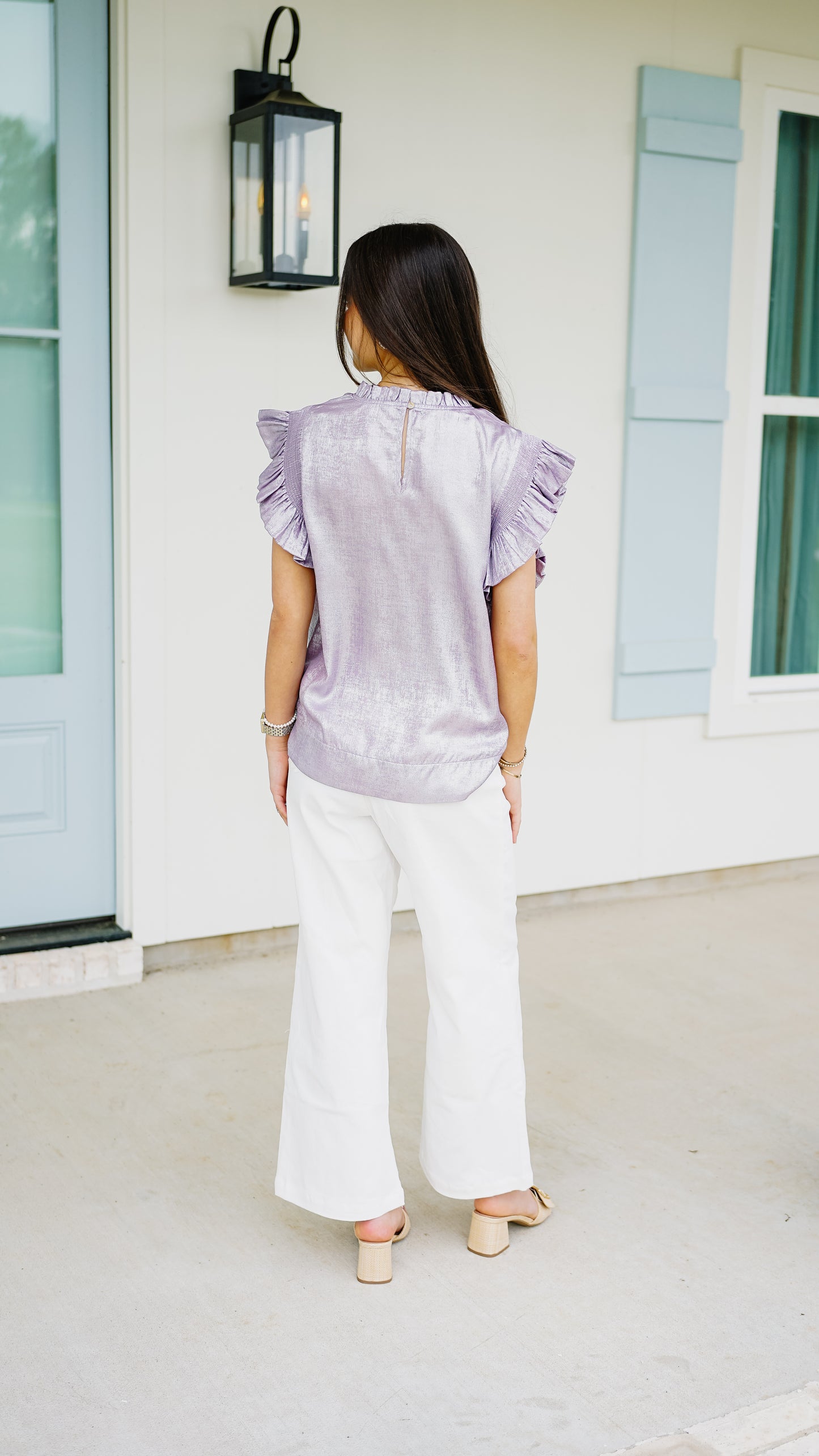 Feeling Frilly Lavender Top