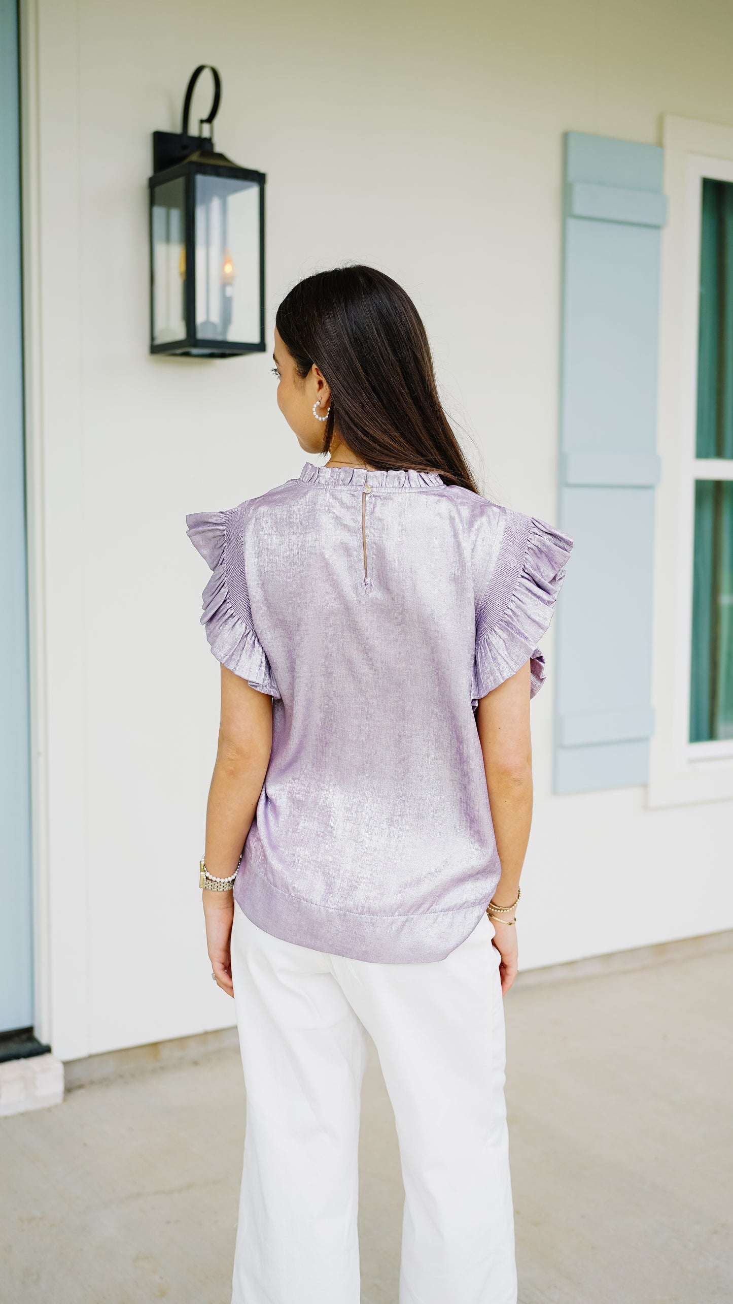Feeling Frilly Lavender Top