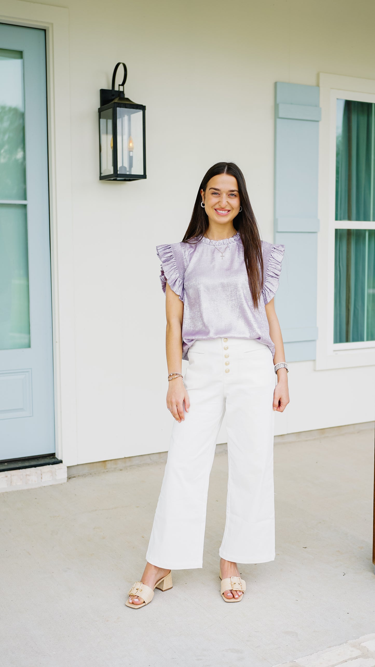 Feeling Frilly Lavender Top