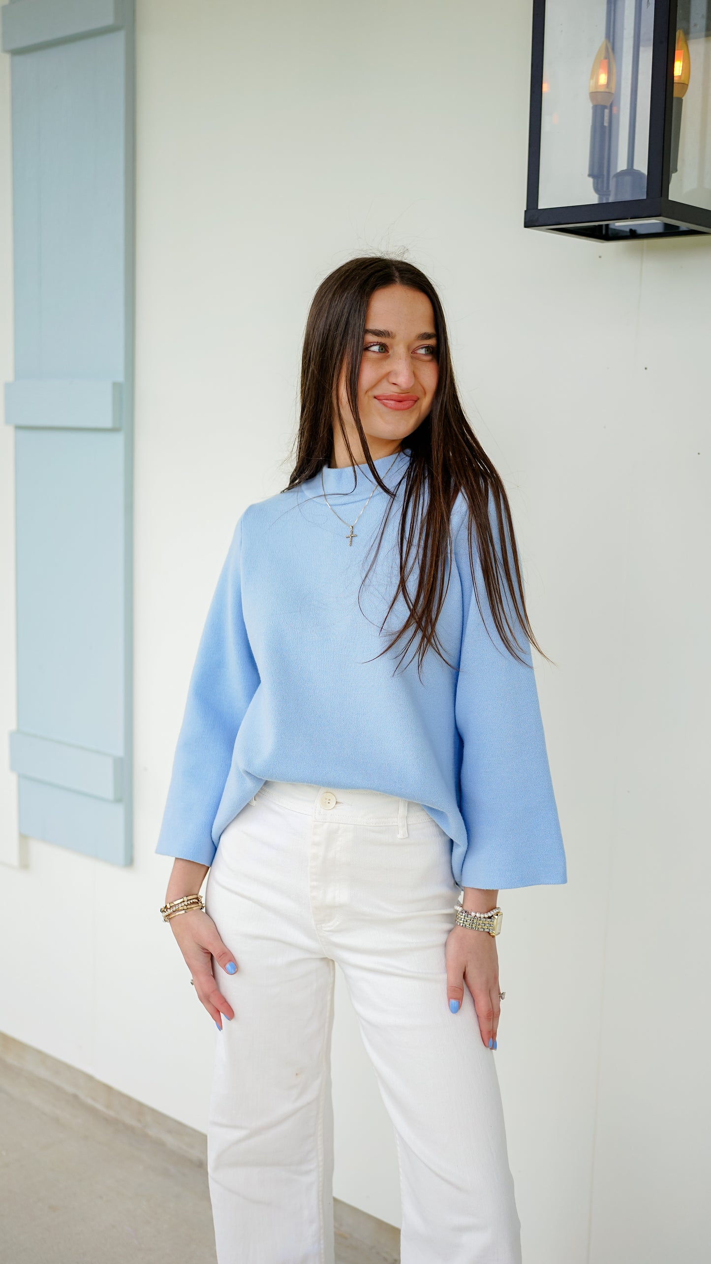 Heart and Soul Blue Sweater