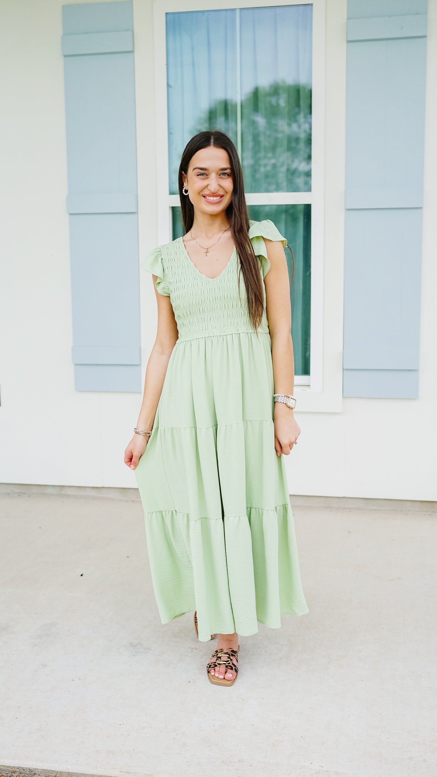 Live and Learn Green Dress