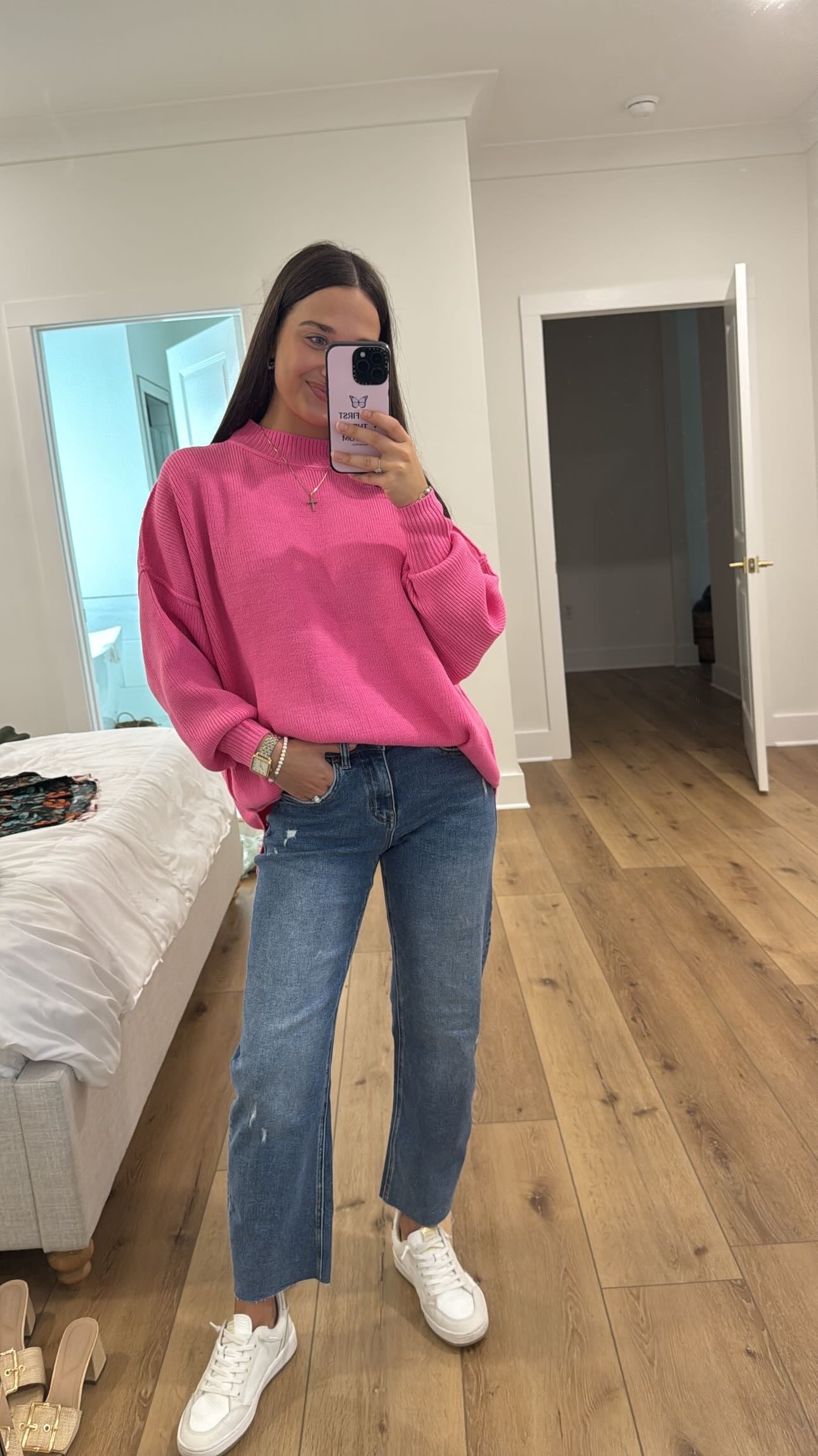 Be Still Candy Pink Sweater