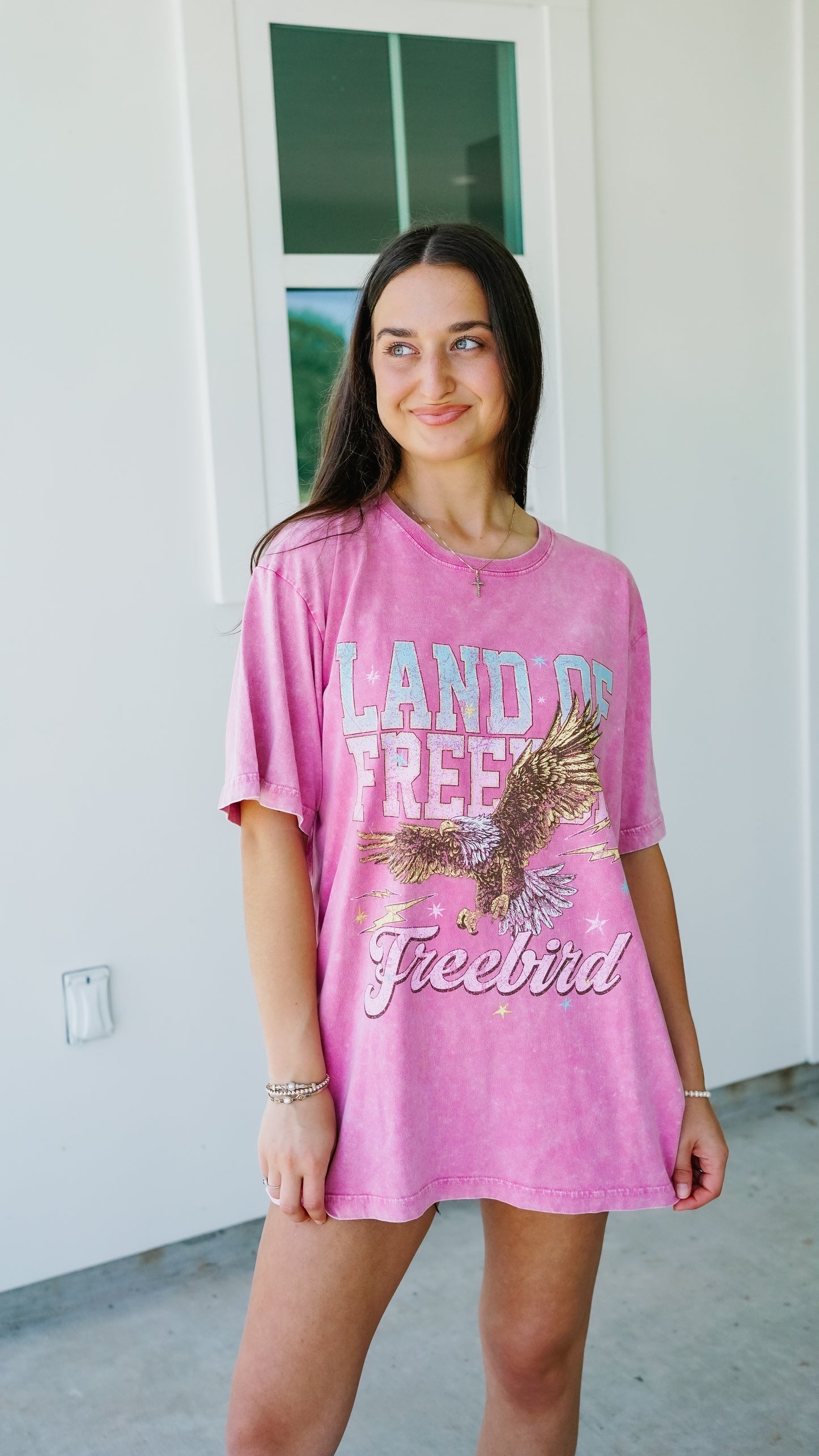 Land of Freedom Pink Tee