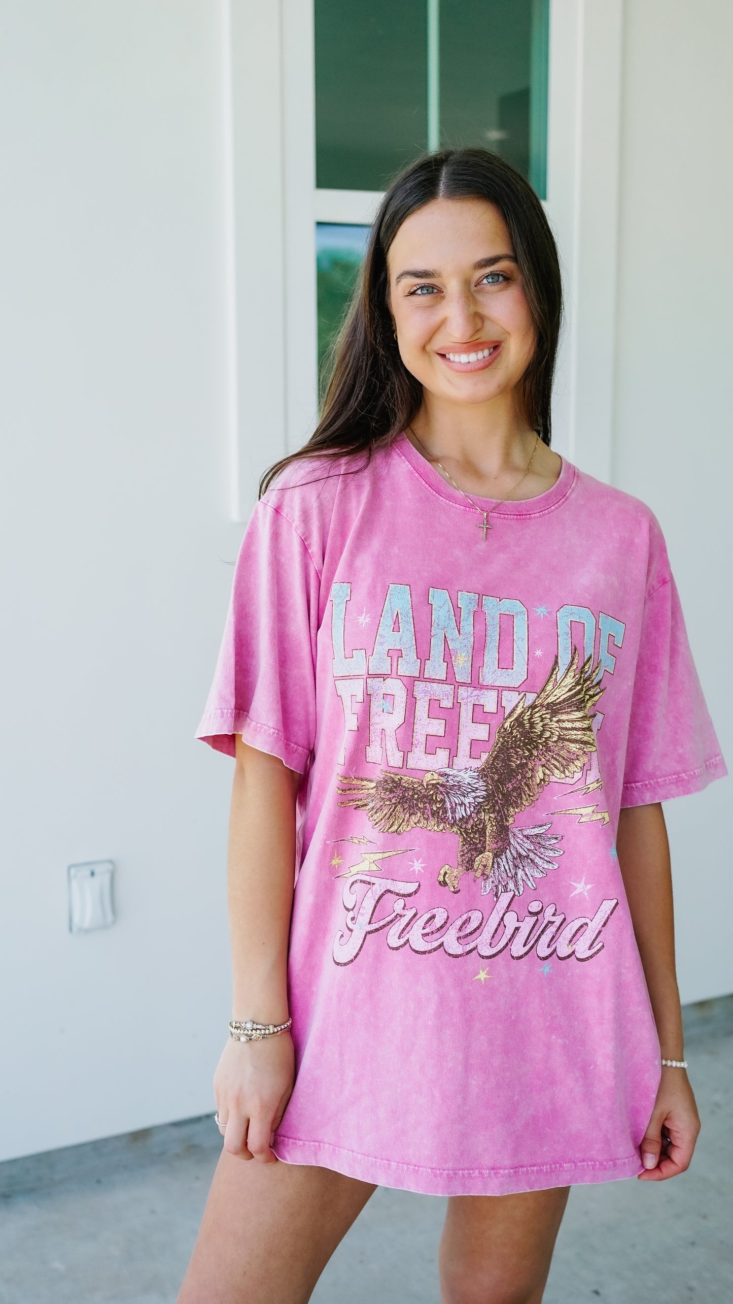 Land of Freedom Pink Tee