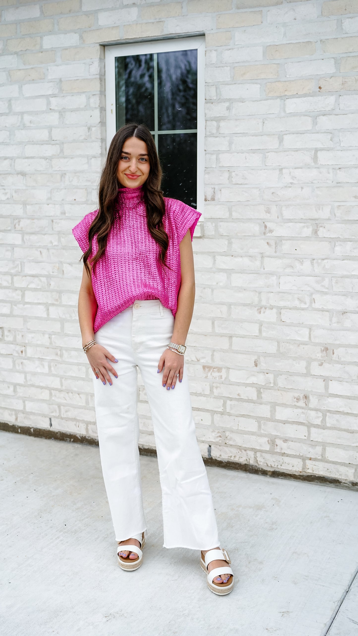 Shimmy In Shimmer Pink Top
