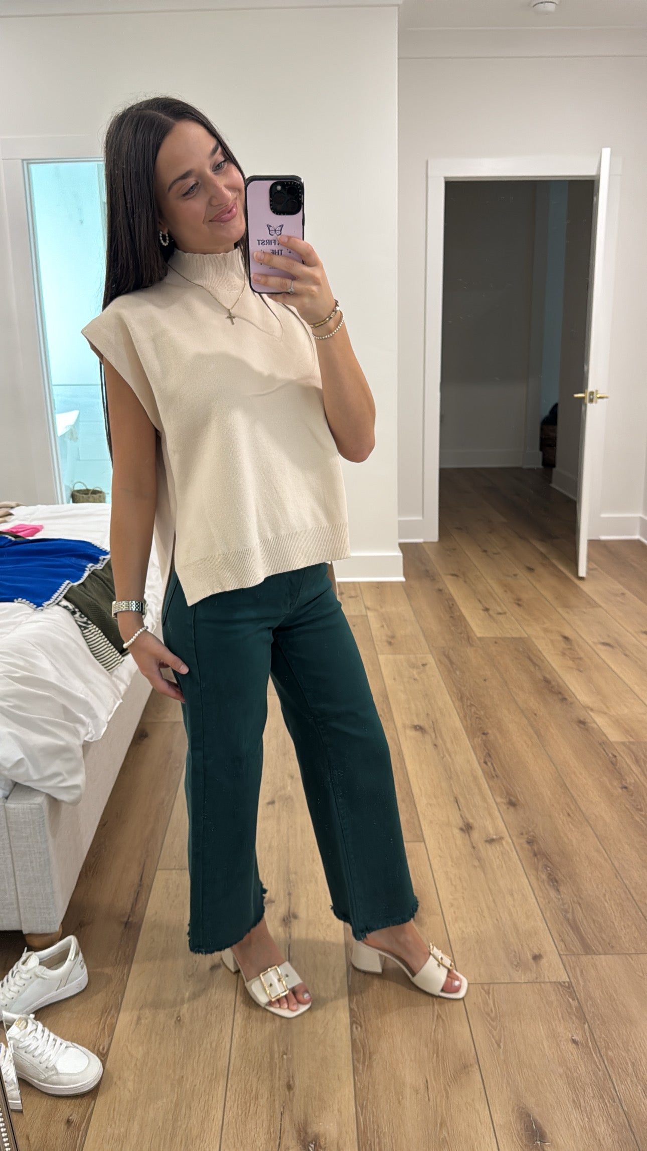 Simple and Chic Ecru Top