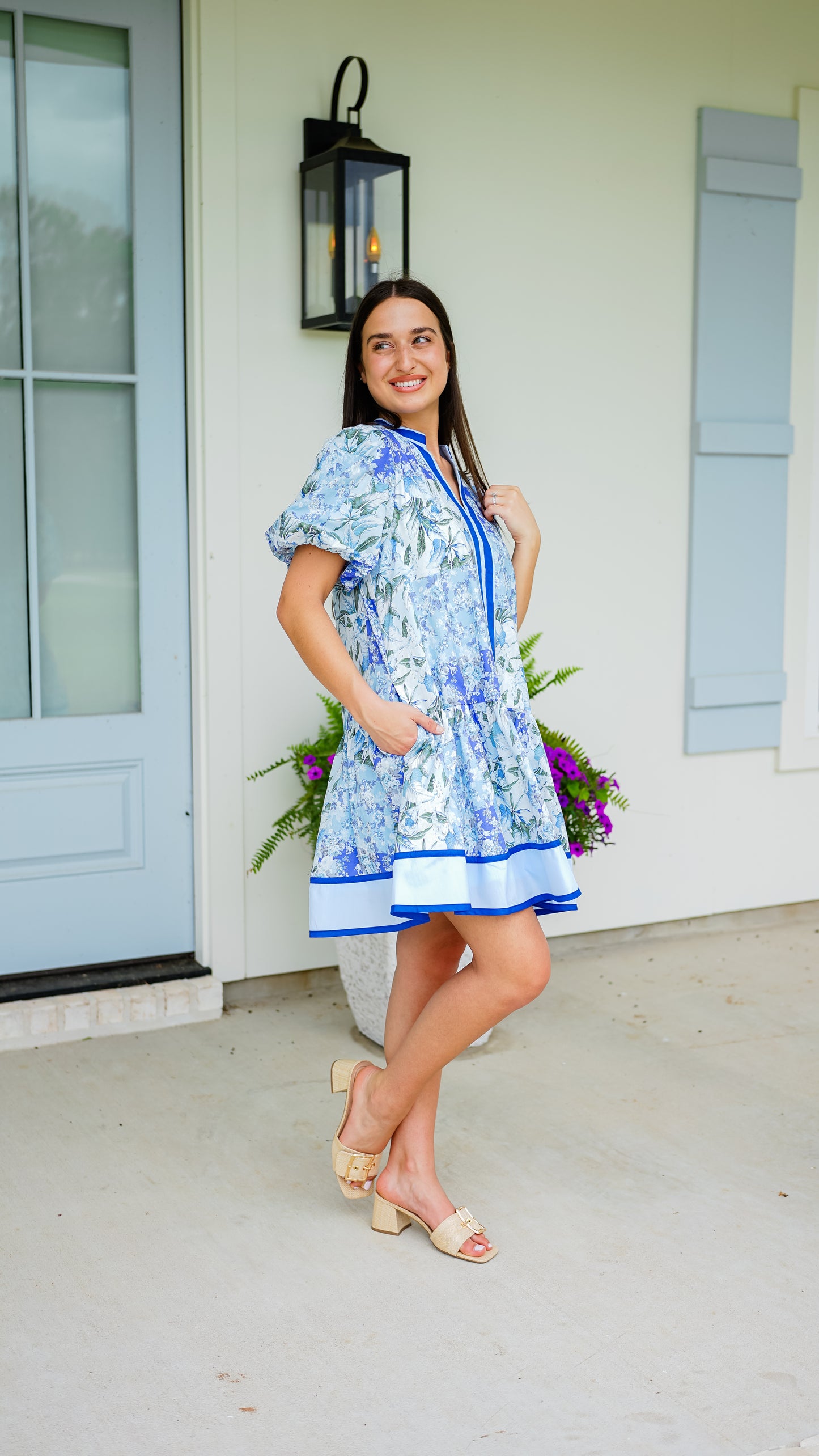 Never Say Never Blue Dress