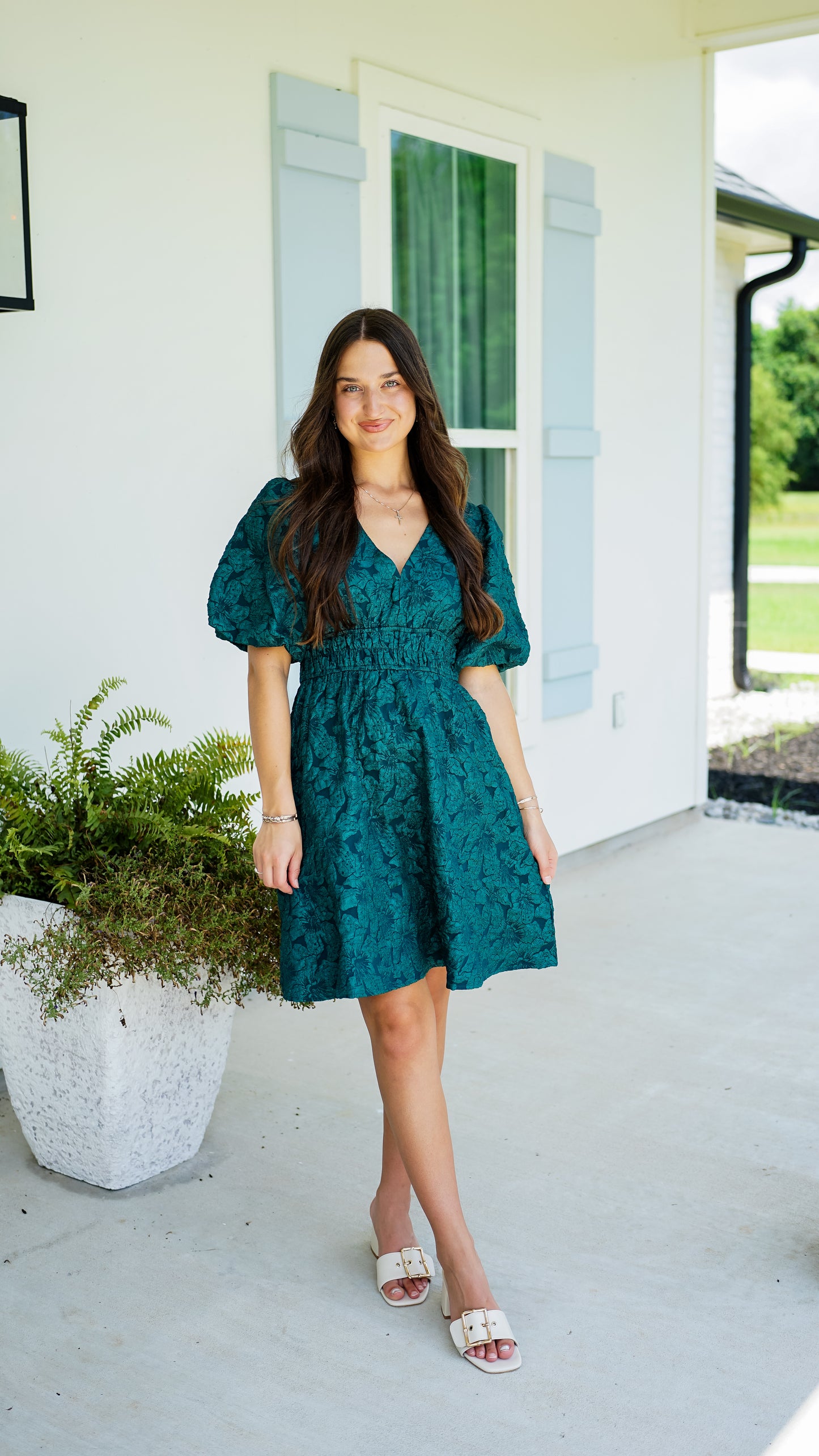 Live It Up Emerald Dress