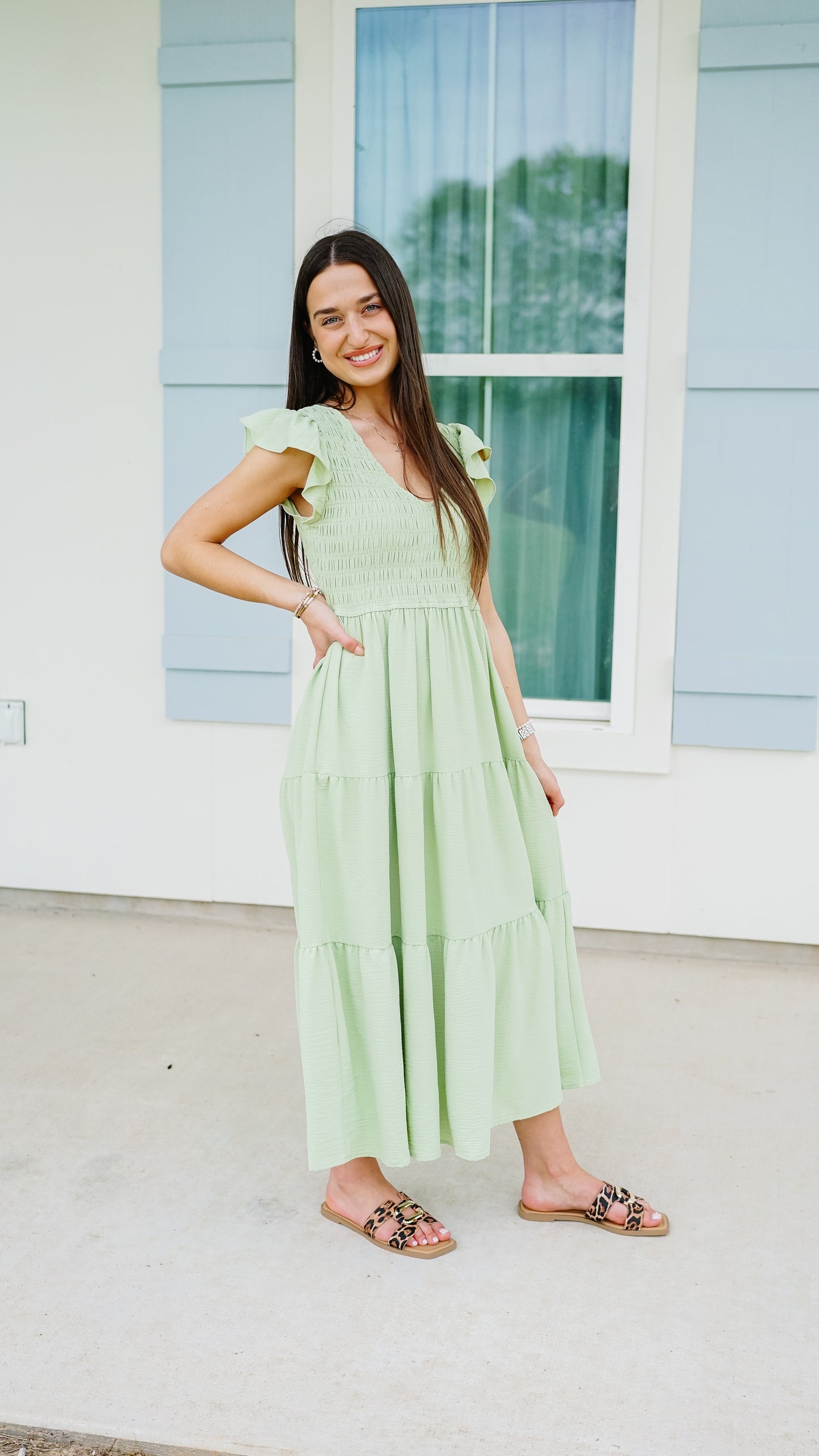 Live and Learn Green Dress