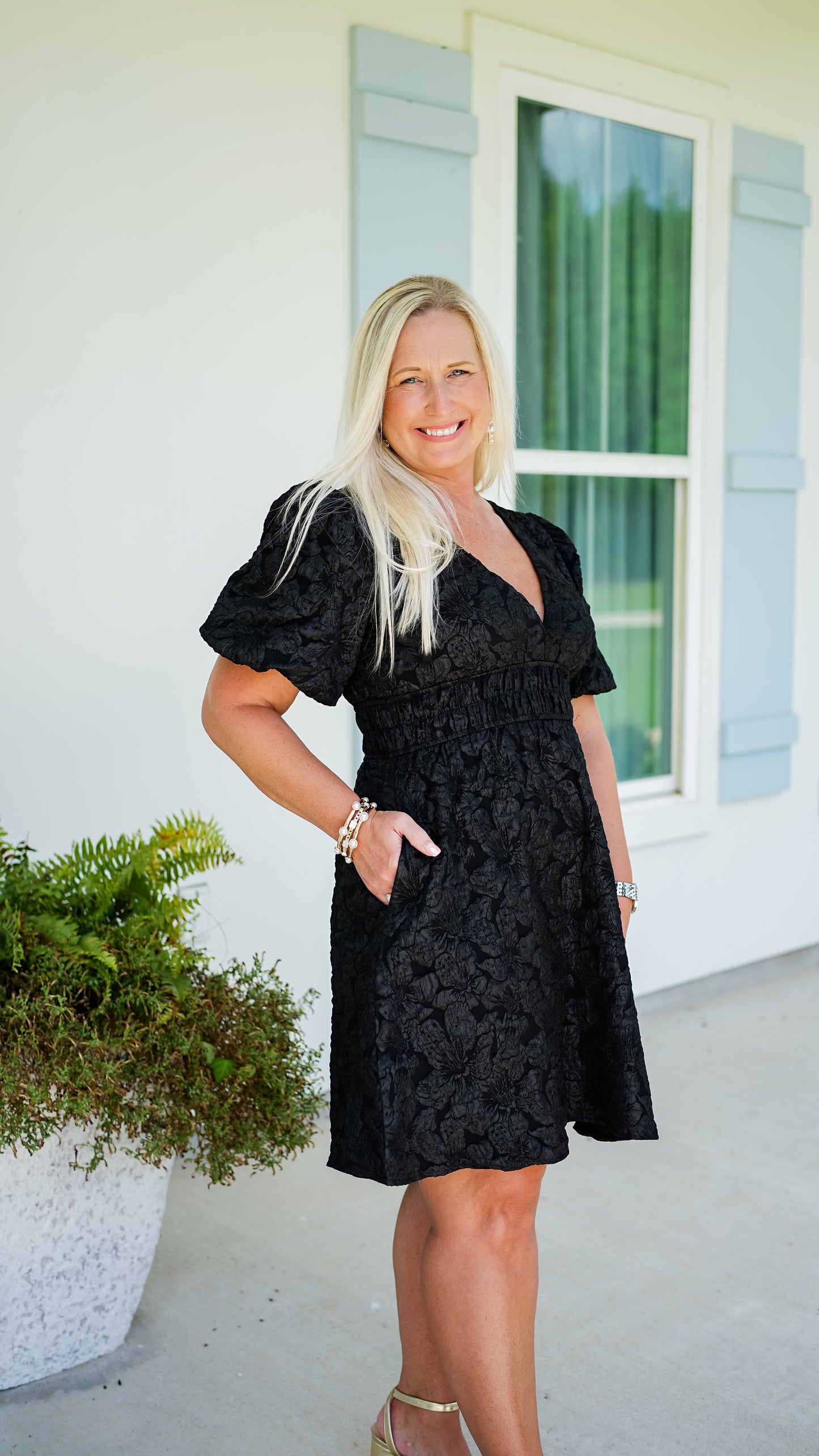 Live It Up Black Dress