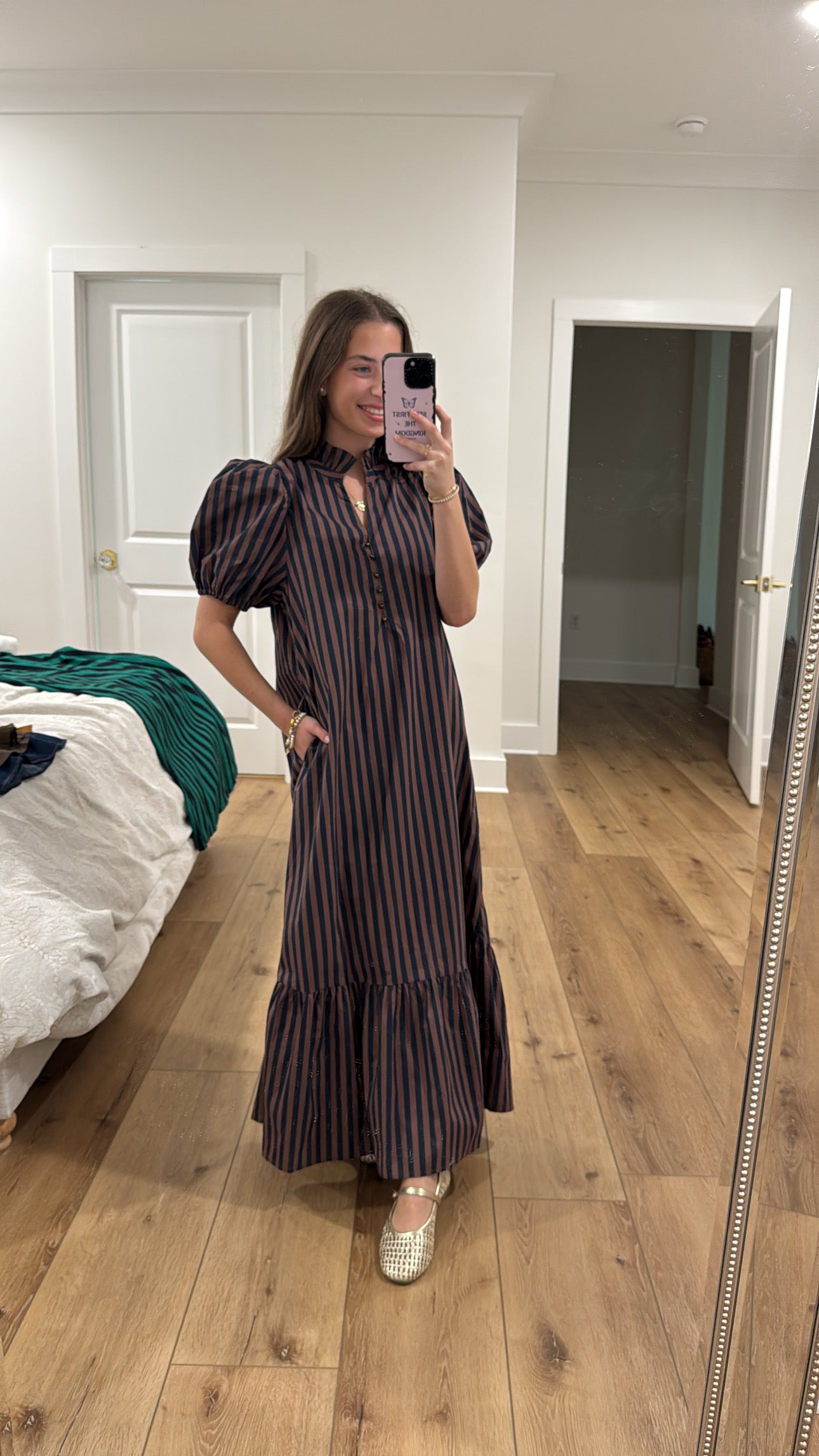 Stripe City Midi Dress