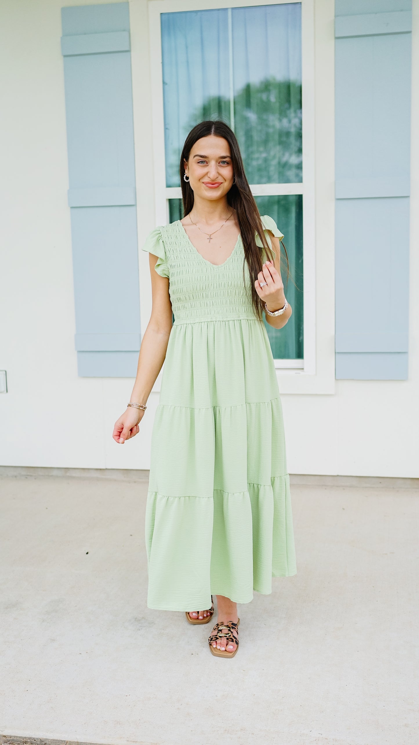 Live and Learn Green Dress