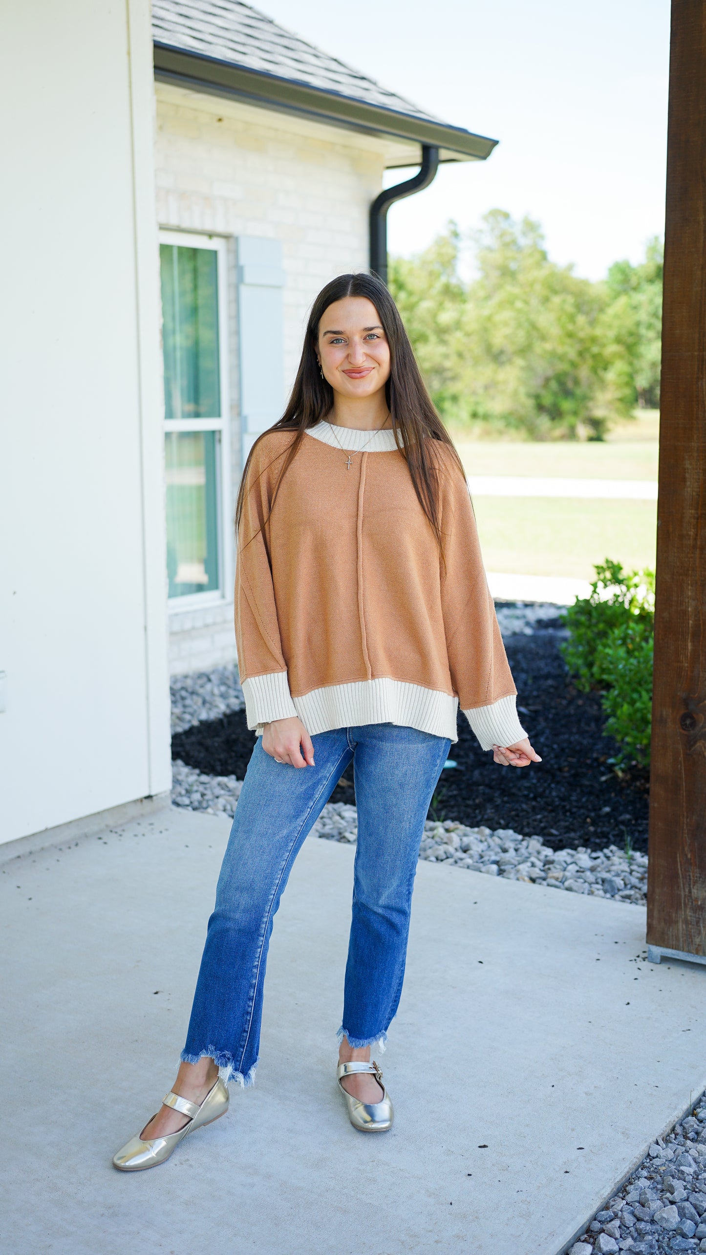 Camel State of Mind Sweater