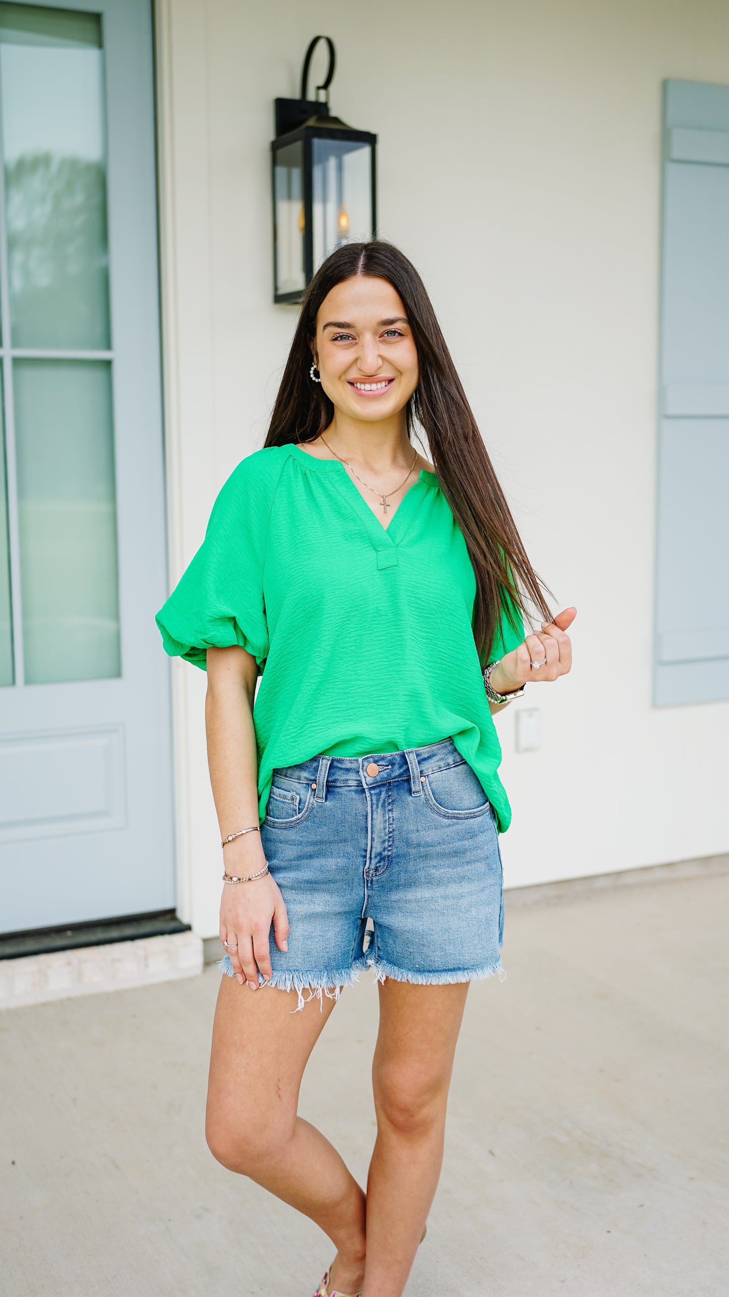 No Doubts Kelly Green Top