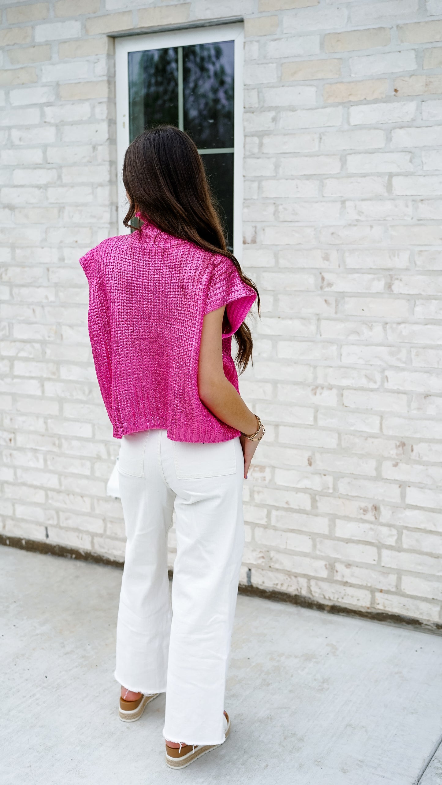 Shimmy In Shimmer Pink Top