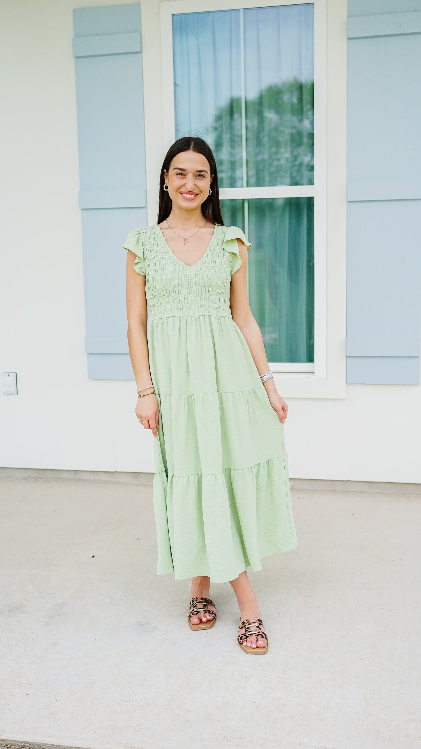 Live and Learn Green Dress