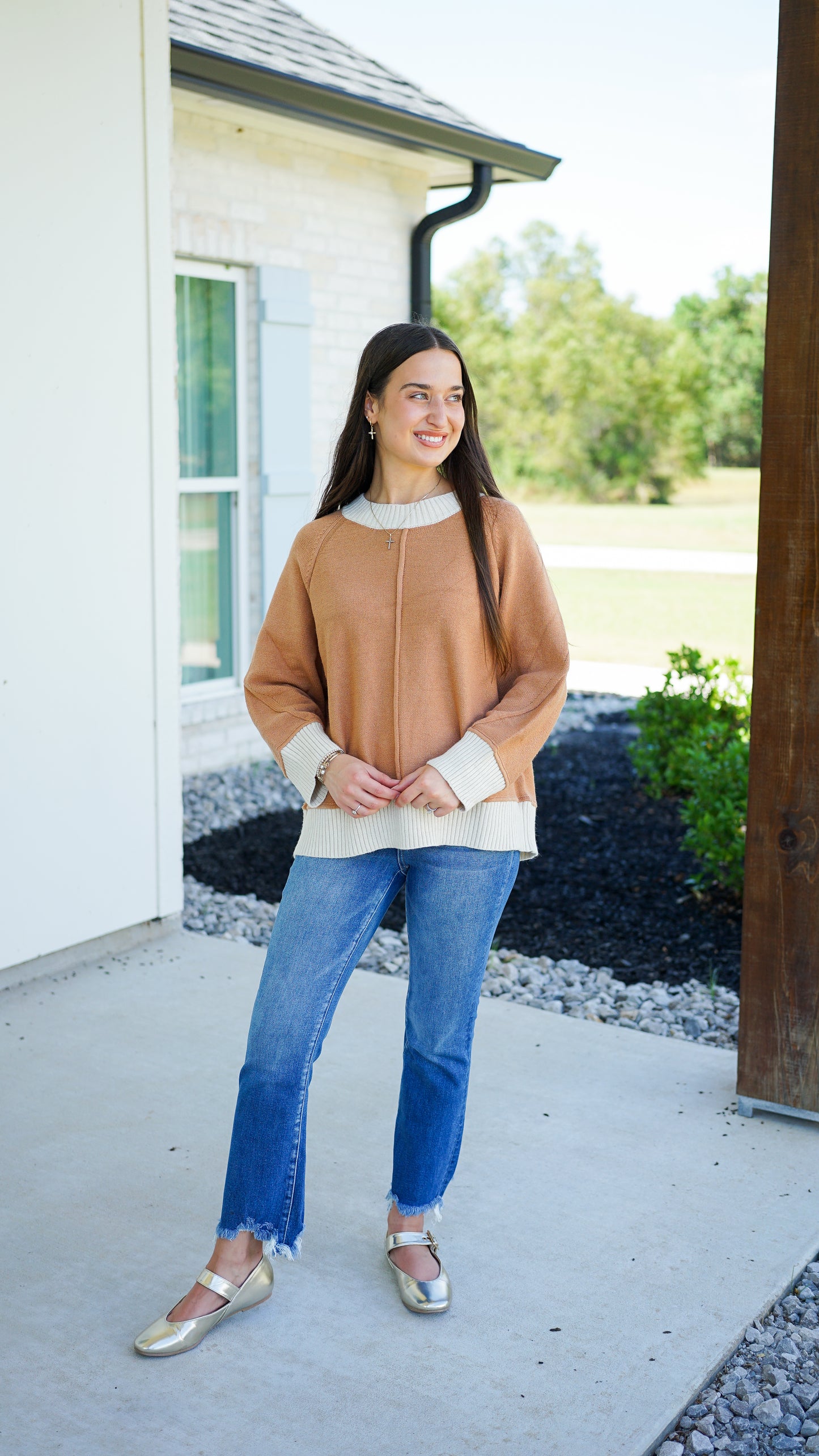 Camel State of Mind Sweater