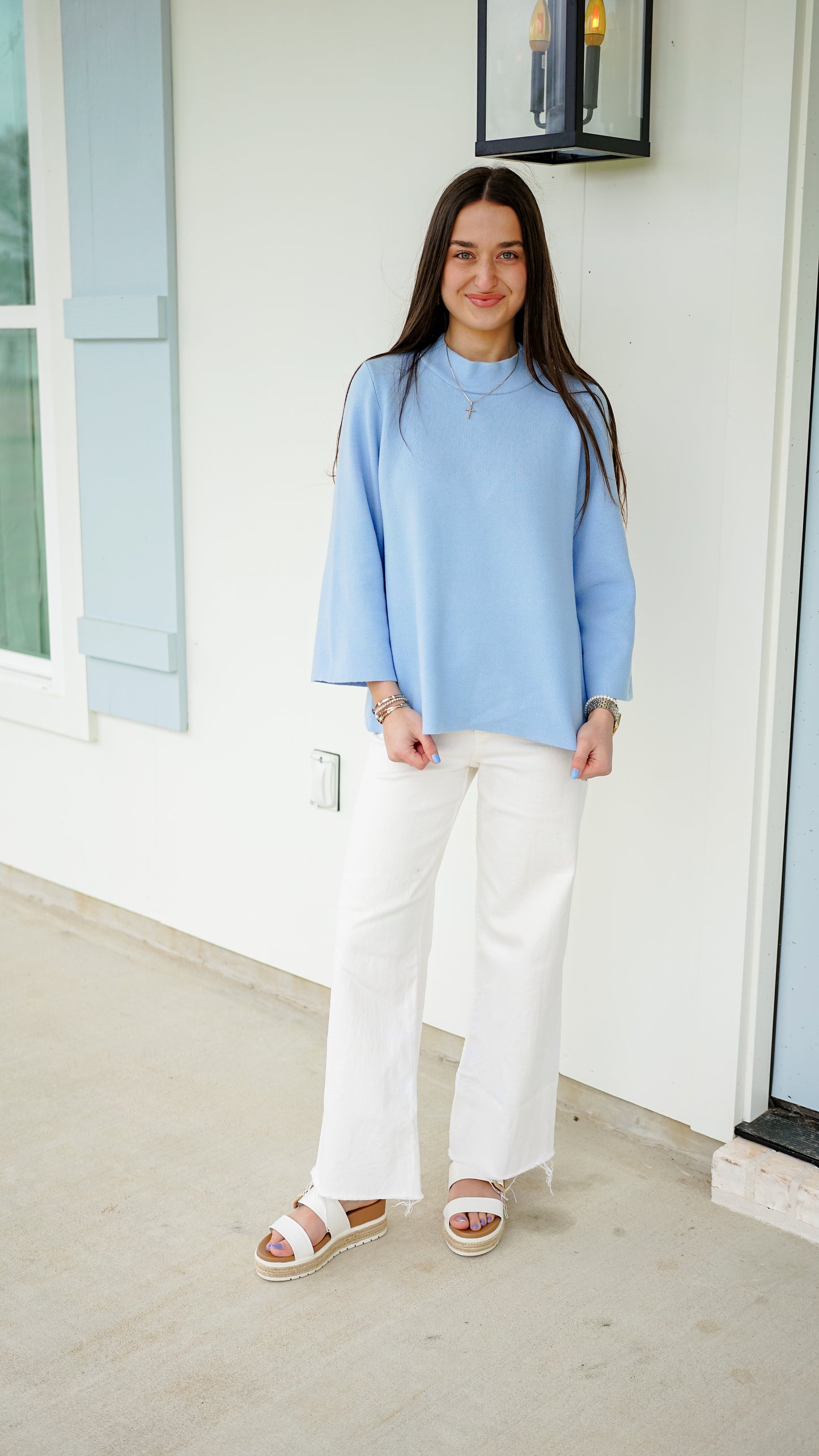 Heart and Soul Blue Sweater