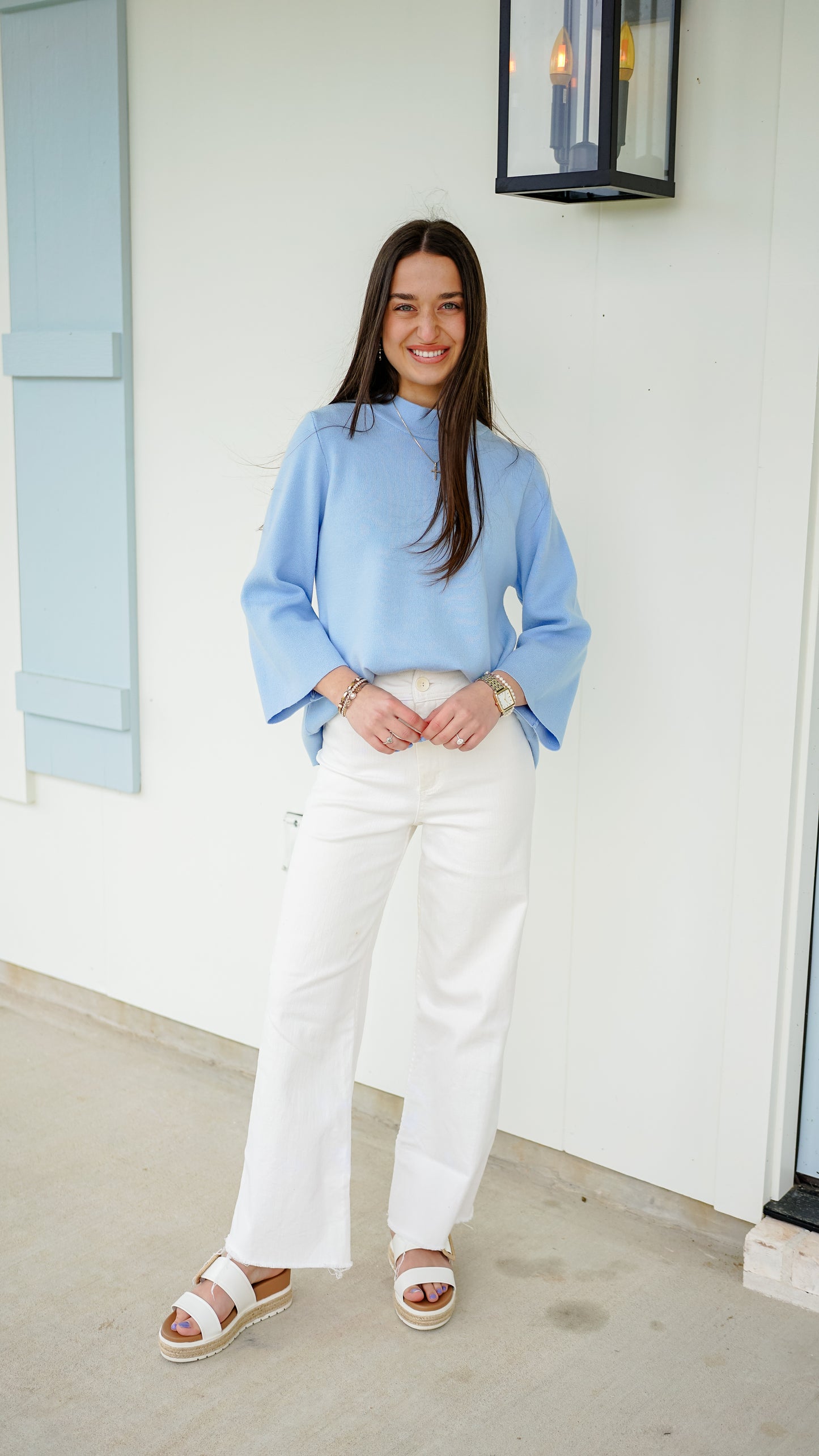 Heart and Soul Blue Sweater