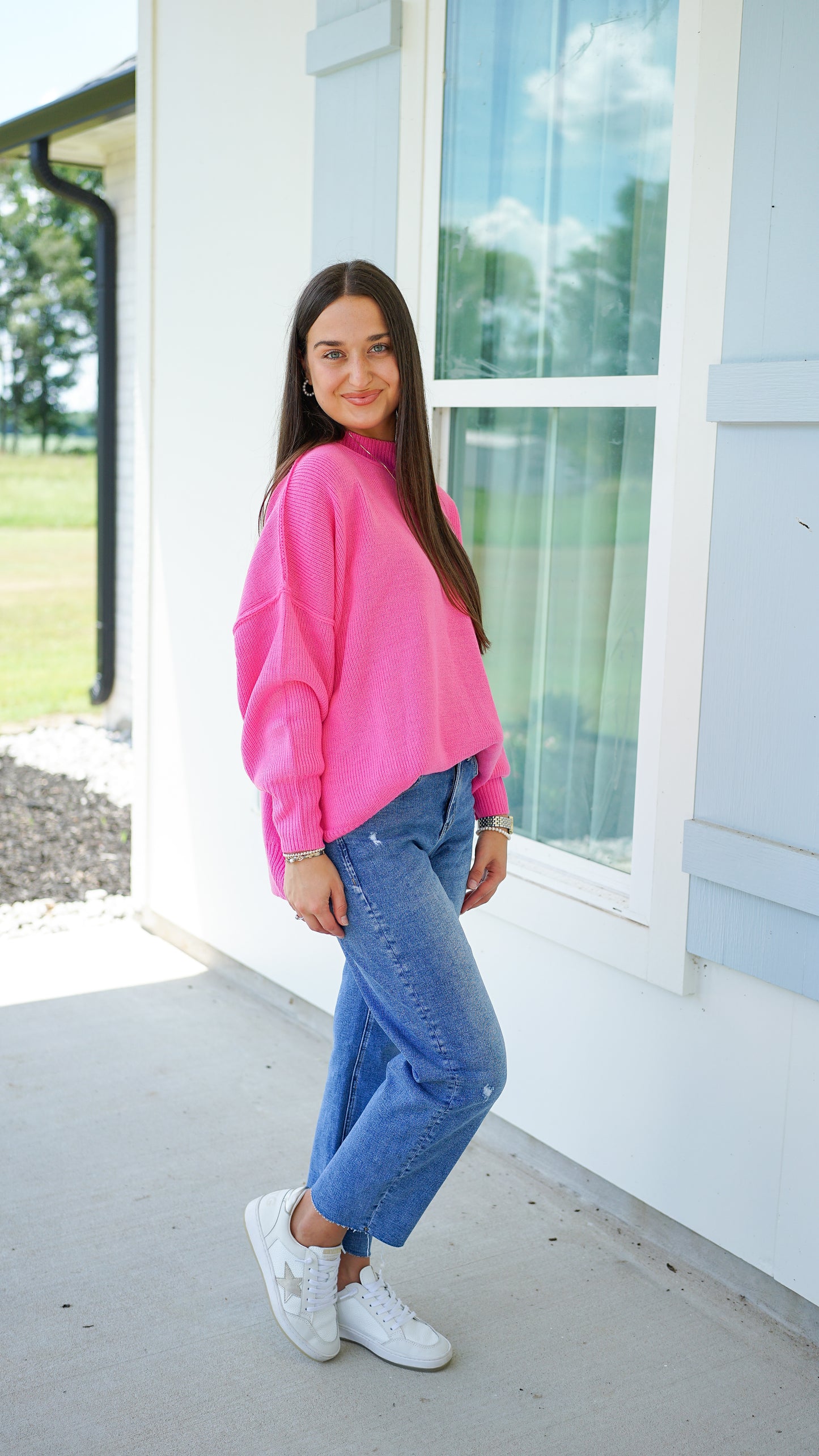 Be Still Candy Pink Sweater