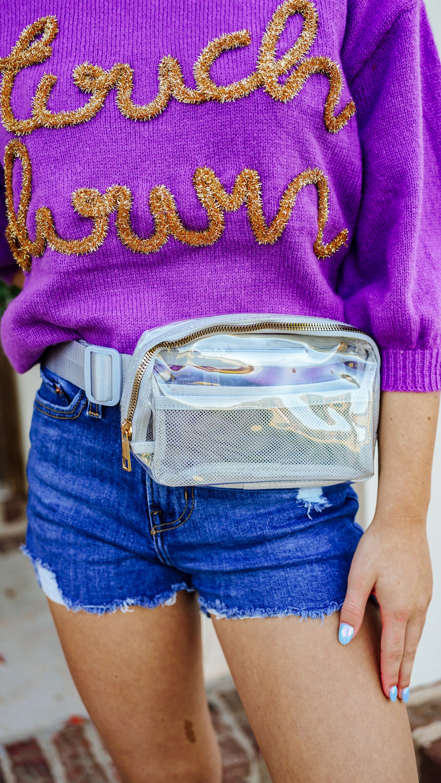Clear/Gray Bum Bag