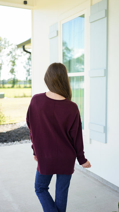 Nothing Like It Wine Sweater