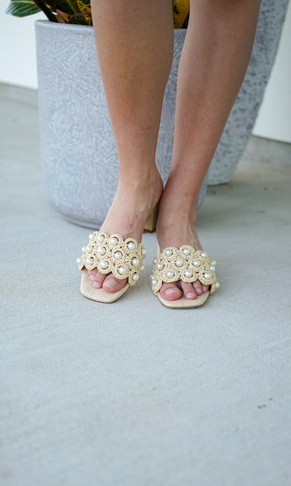 Pretty In Pearls Heels