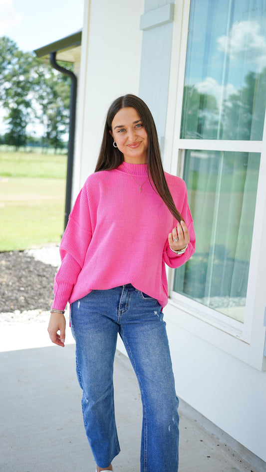 Be Still Candy Pink Sweater