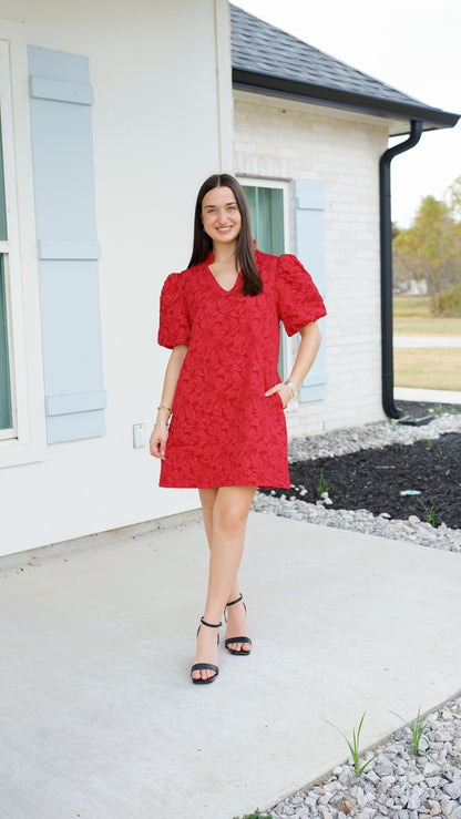Cheerful Feelings Red Dress