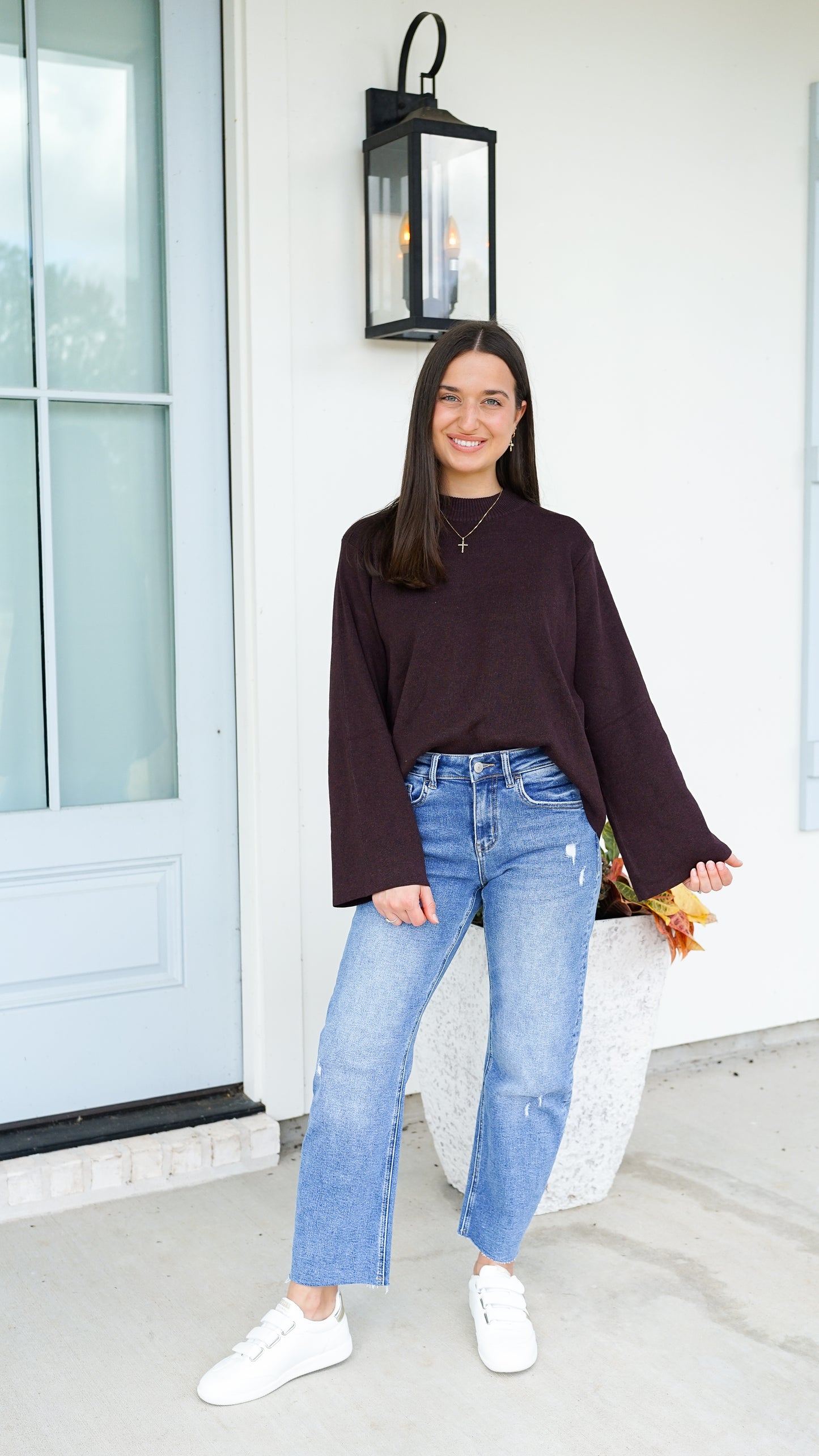 Either Way Brown Sweater