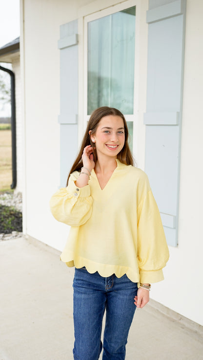 Don’t Overthink It Yellow Top