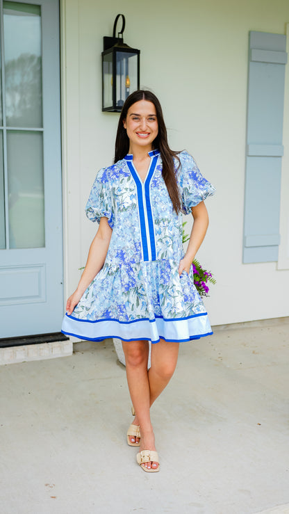 Never Say Never Blue Dress