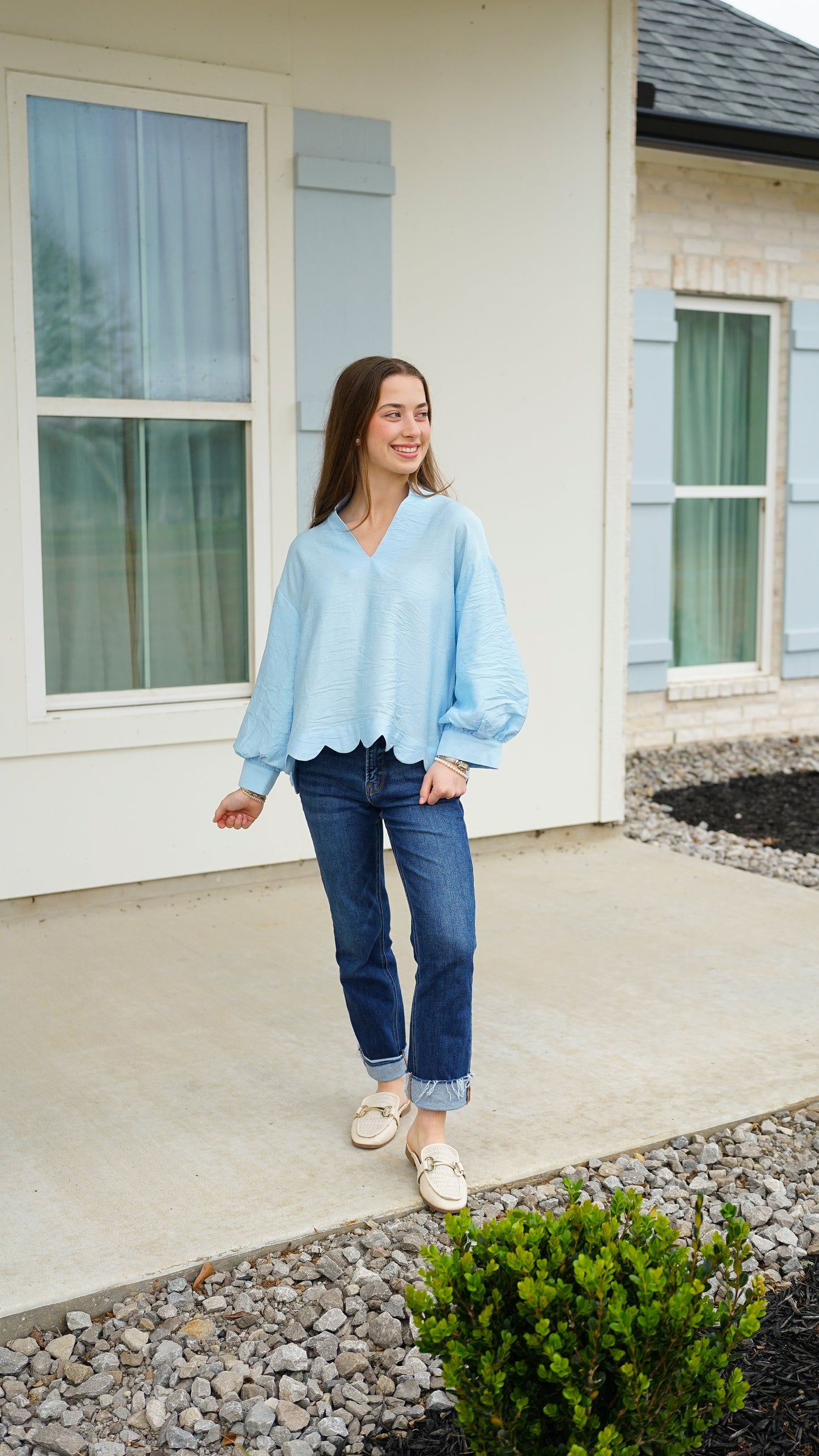 Don’t Overthink It Blue Top