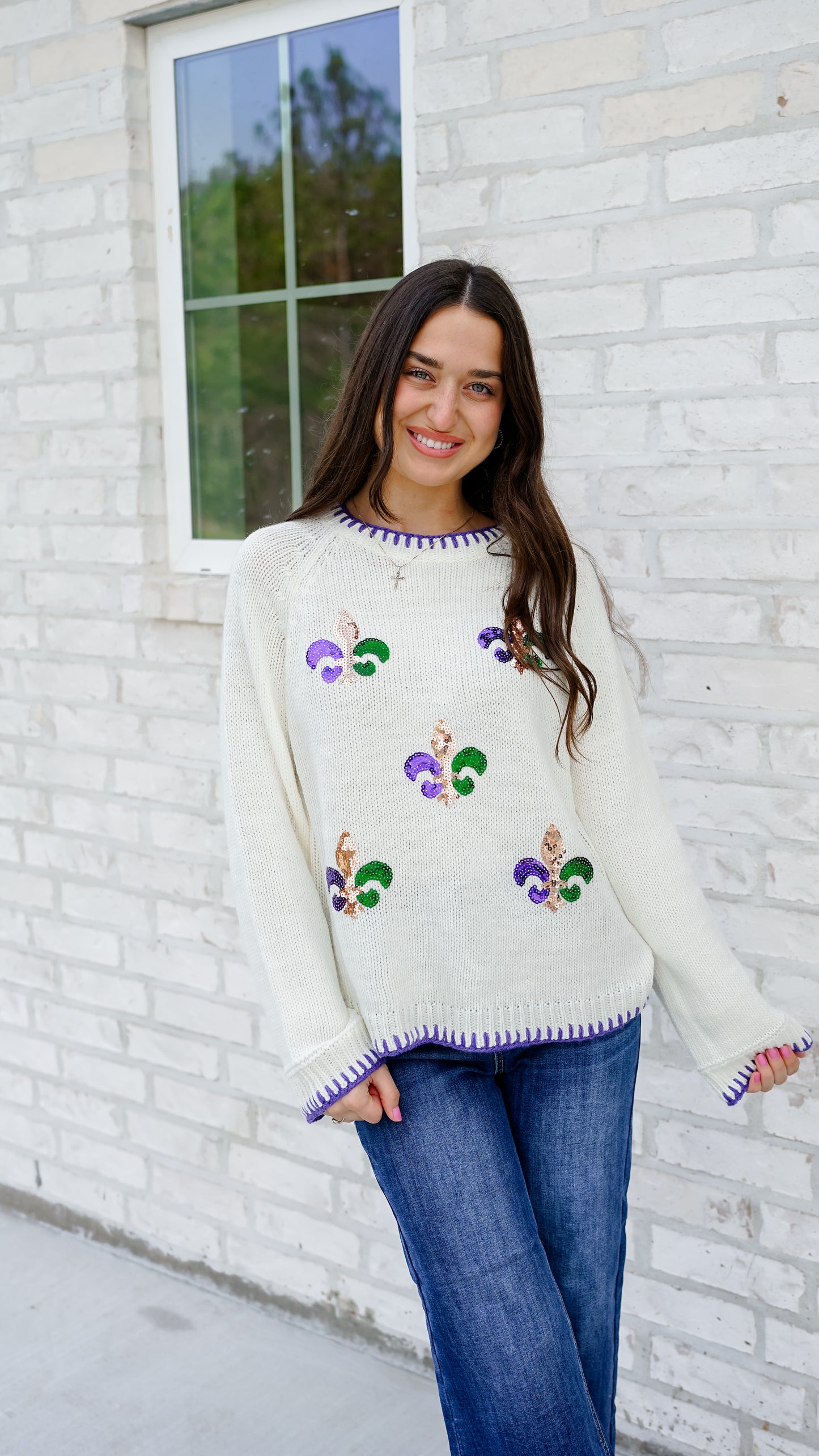 Fleur De Lis Sweater