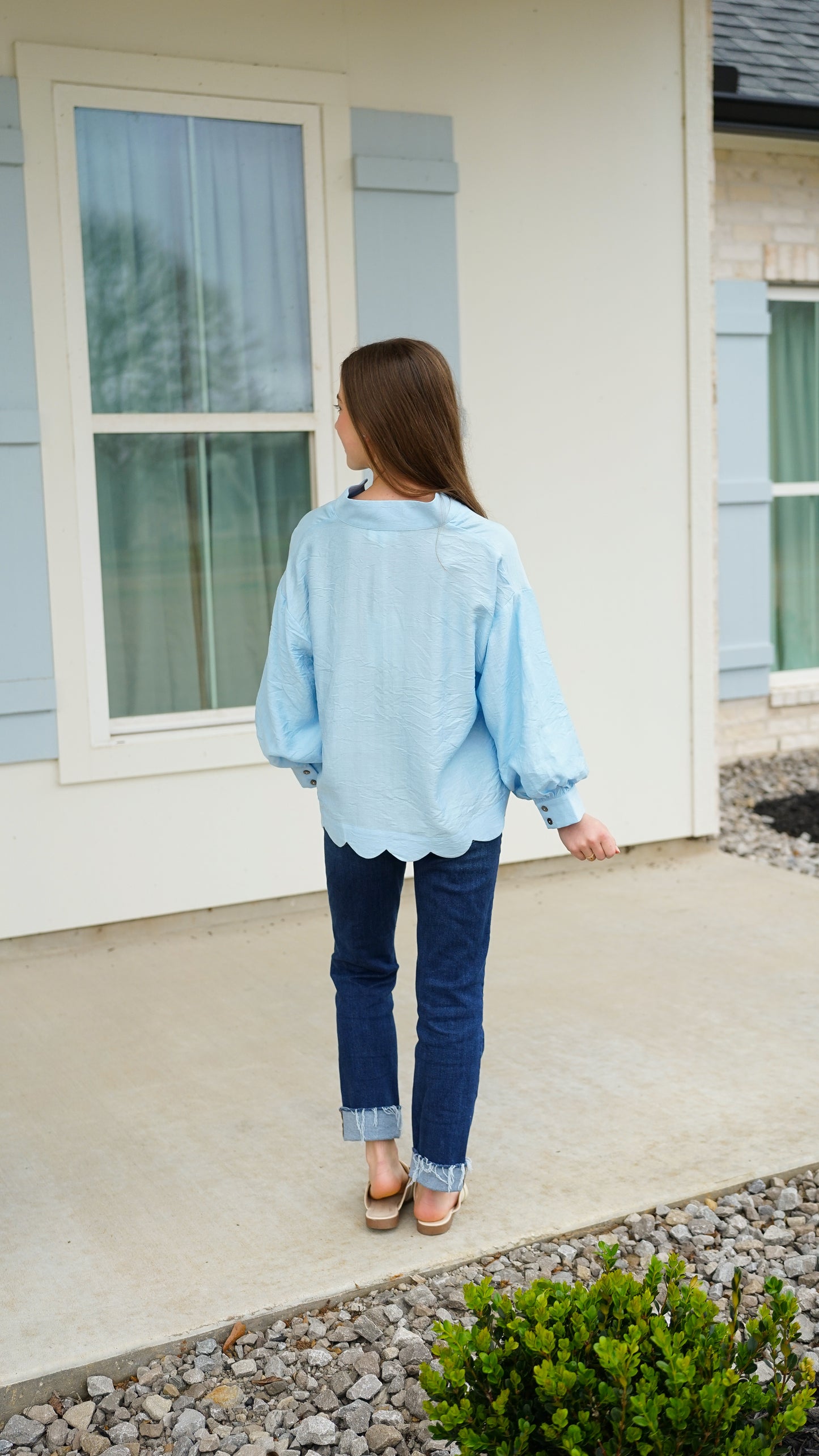 Don’t Overthink It Blue Top