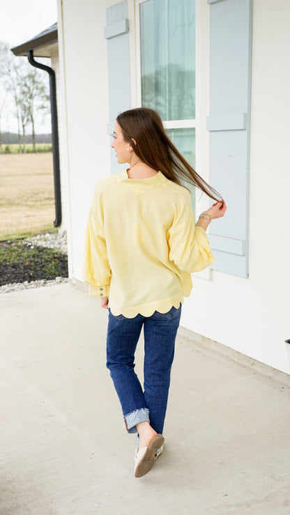 Don’t Overthink It Yellow Top