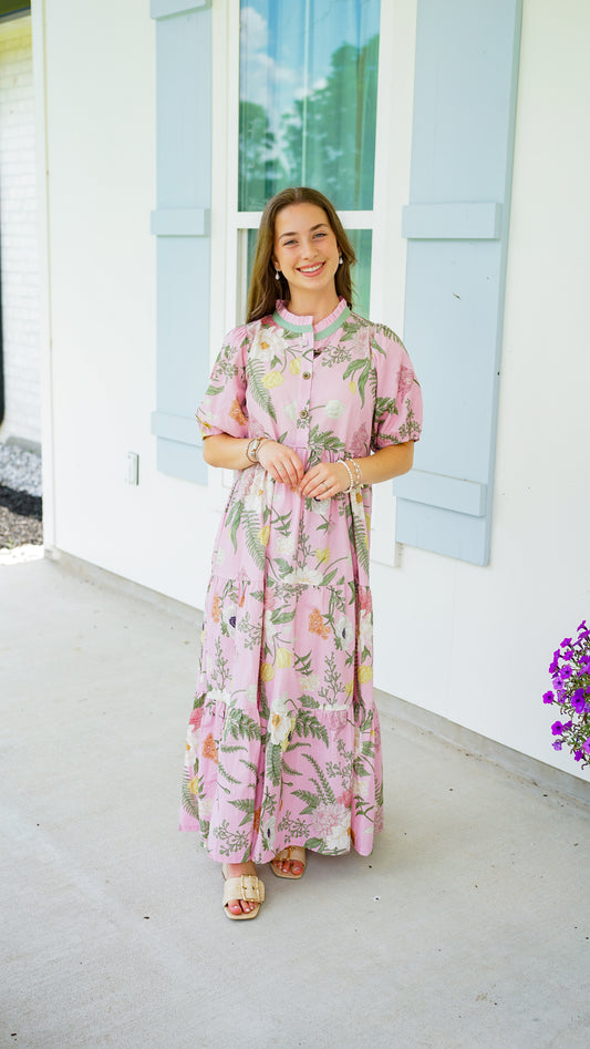 Let Go and Let God Rose Dress