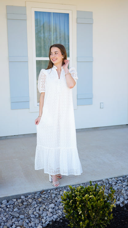 Lean Into Love White Midi