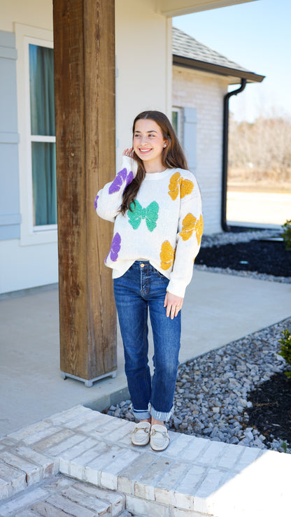 Bows and Beads Sweater