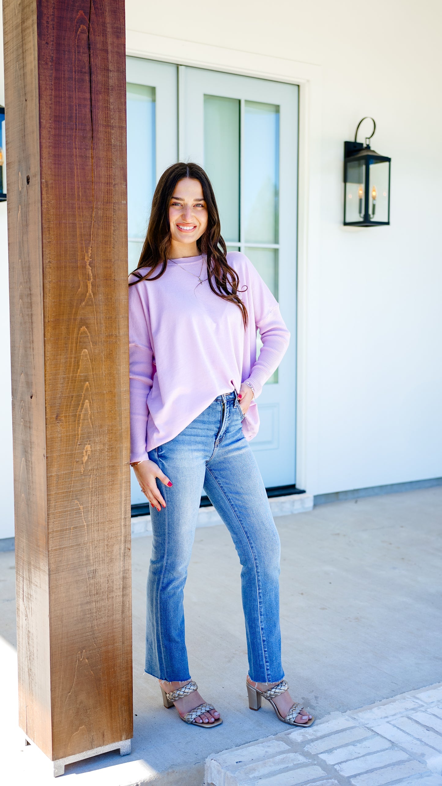 Lighten The Load Lavender Sweater