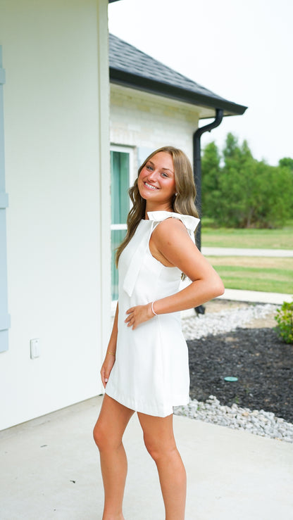 Beauty and Bows White Dress