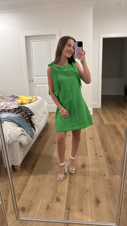 Beauty and Bows Green Dress