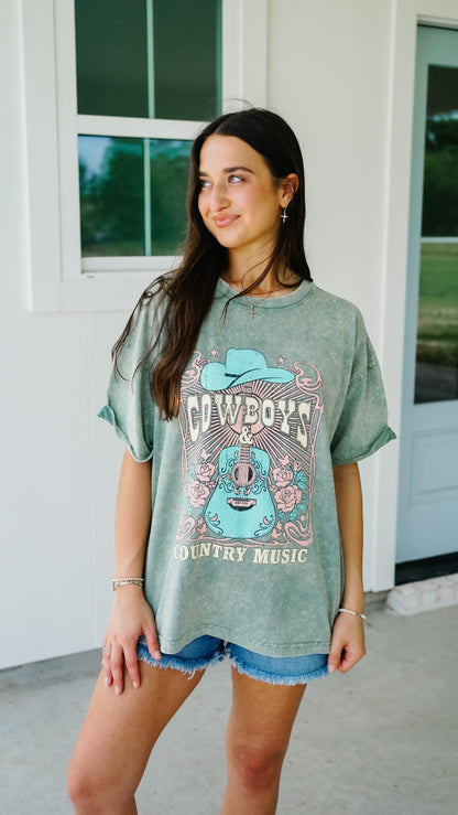 Cowboys and Country Music Tee