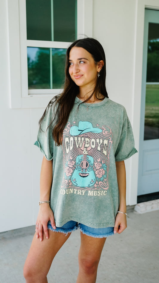 Cowboys and Country Music Tee