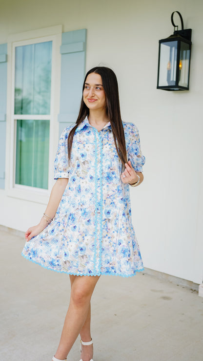 Blessings on Blessings Blue Dress