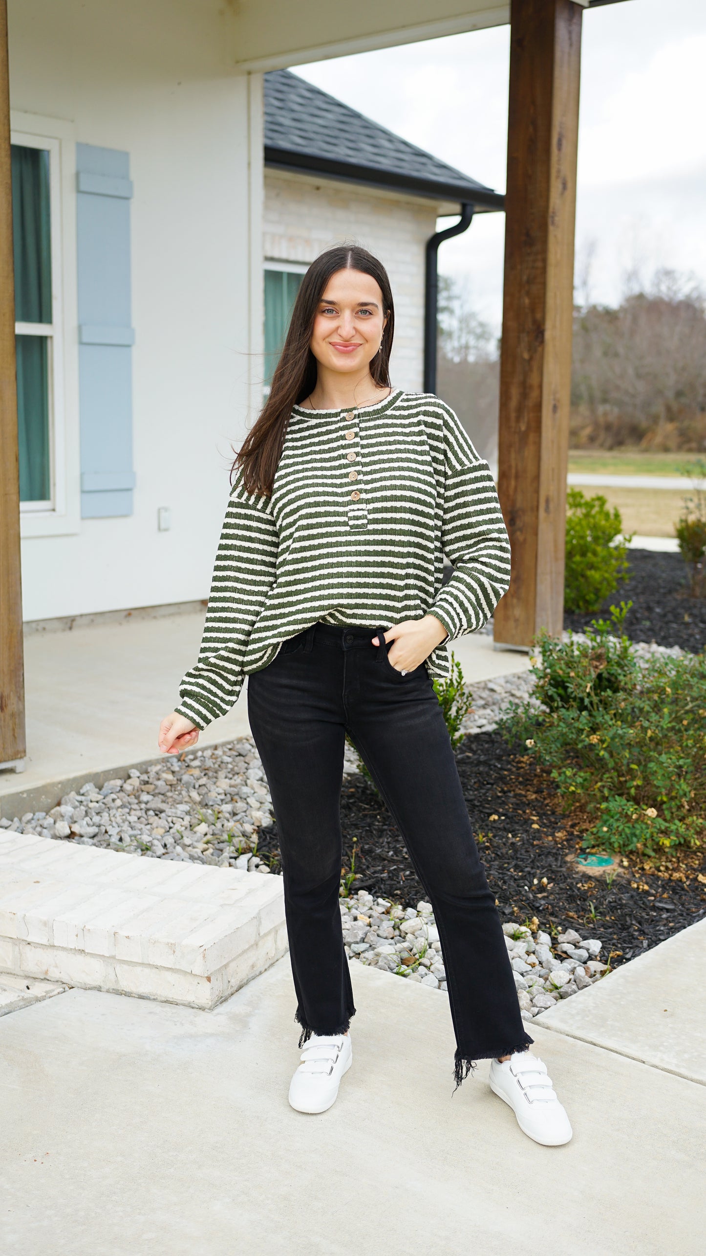 Simple In Stripes Top